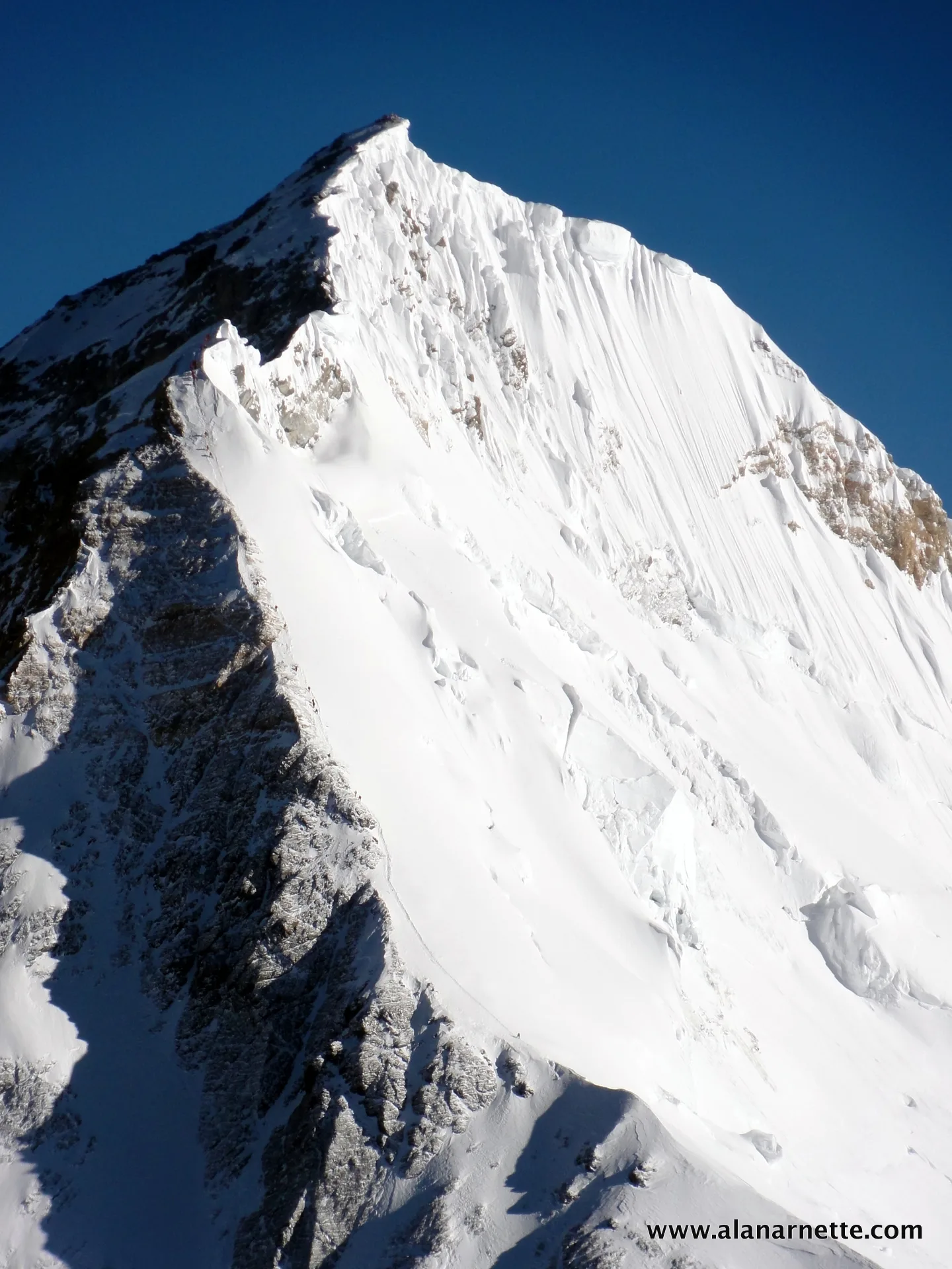 Everest Southeast ridge from Lhotse