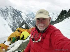 Alan at Camp 1 on K2