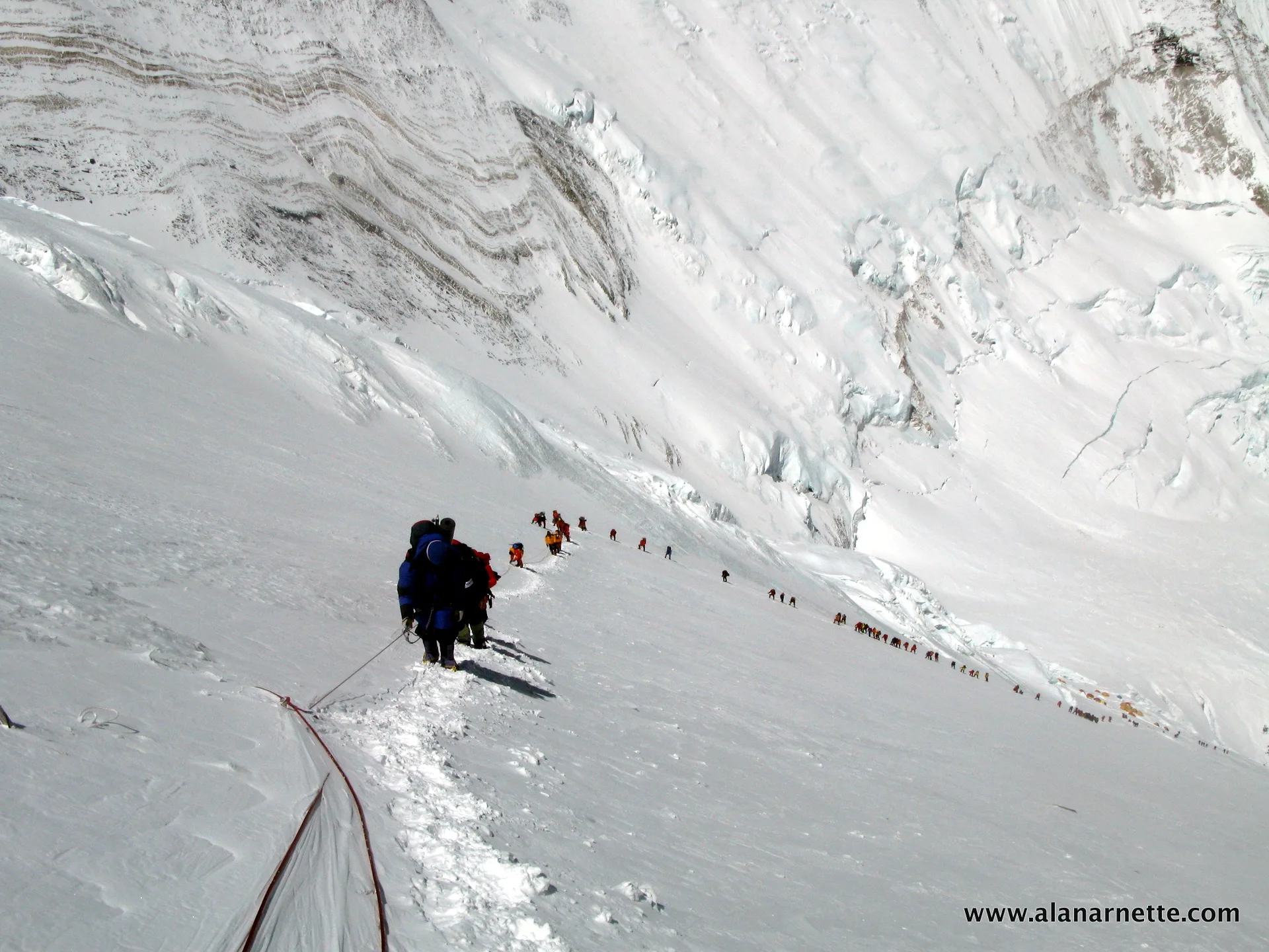 Climbing Lhotse Face